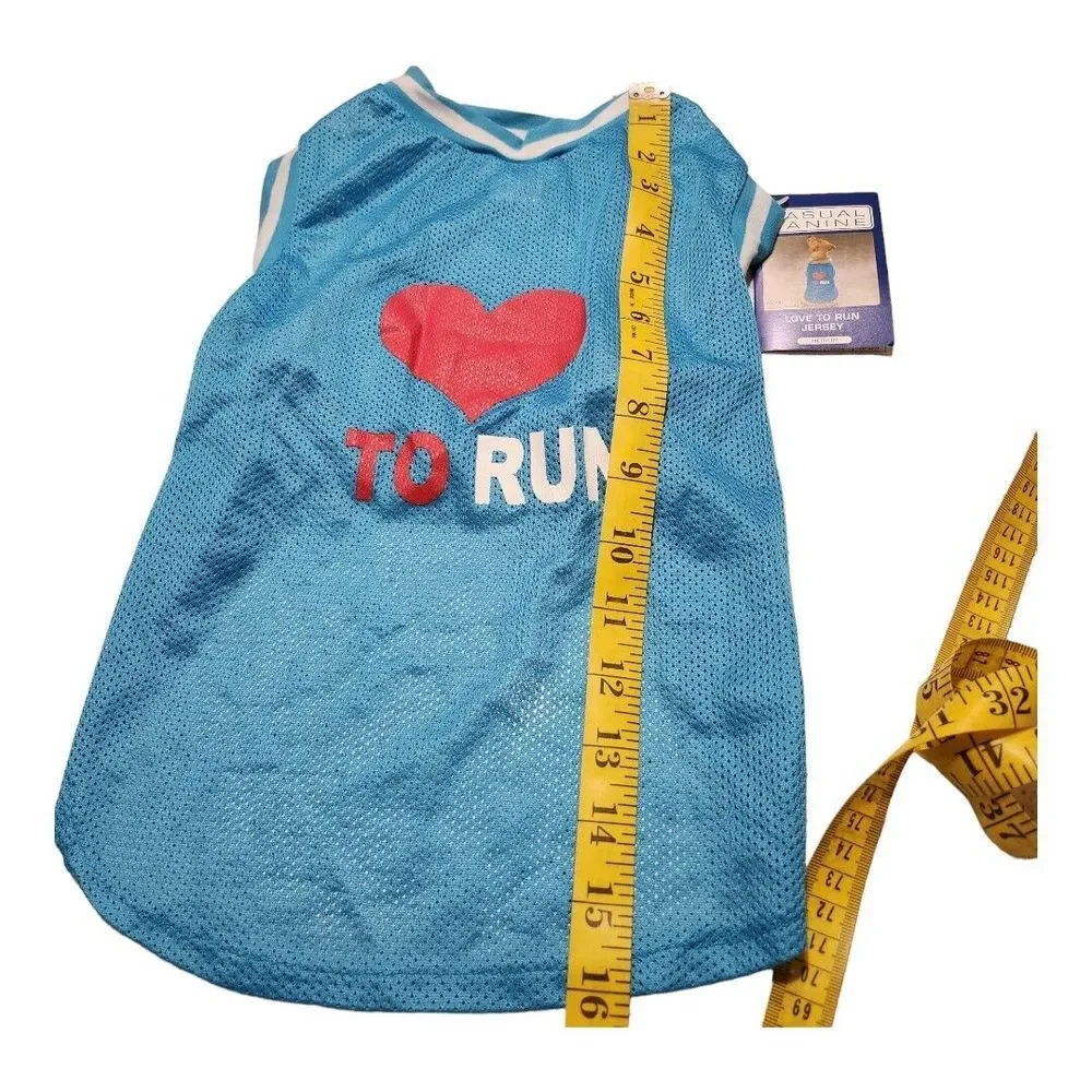 NWT Casual Canine Love to Run Dog‎ Jersey Shirt Mesh Medium Pet